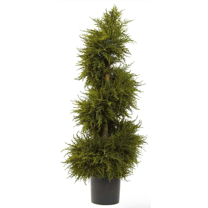 43" Cedar Spiral w/ Lights