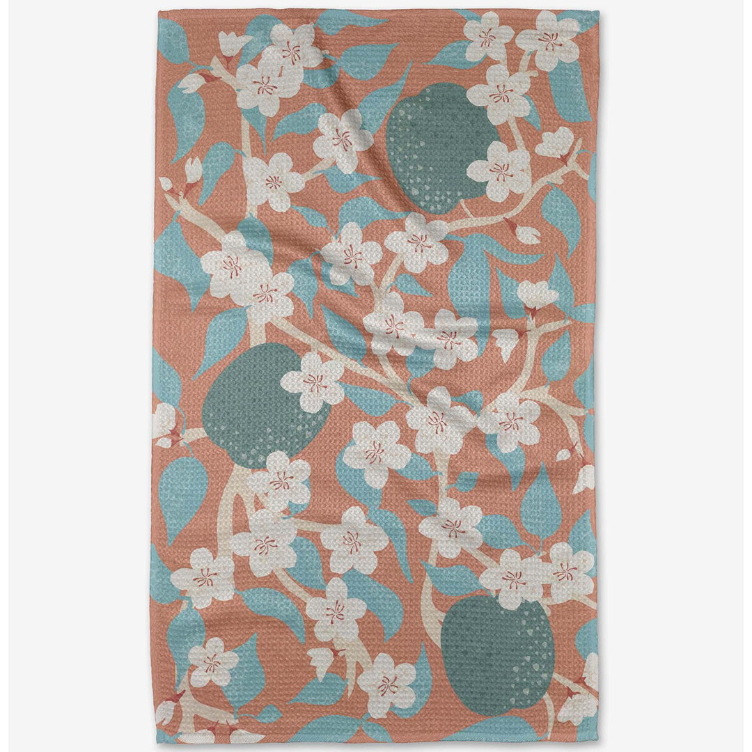 Apple Blossoms Tea Towel