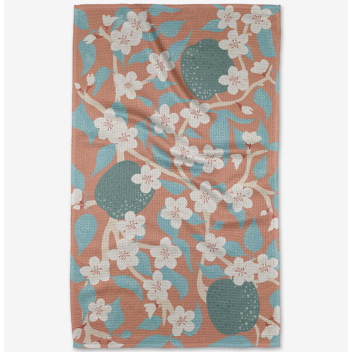 Apple Blossoms Tea Towel