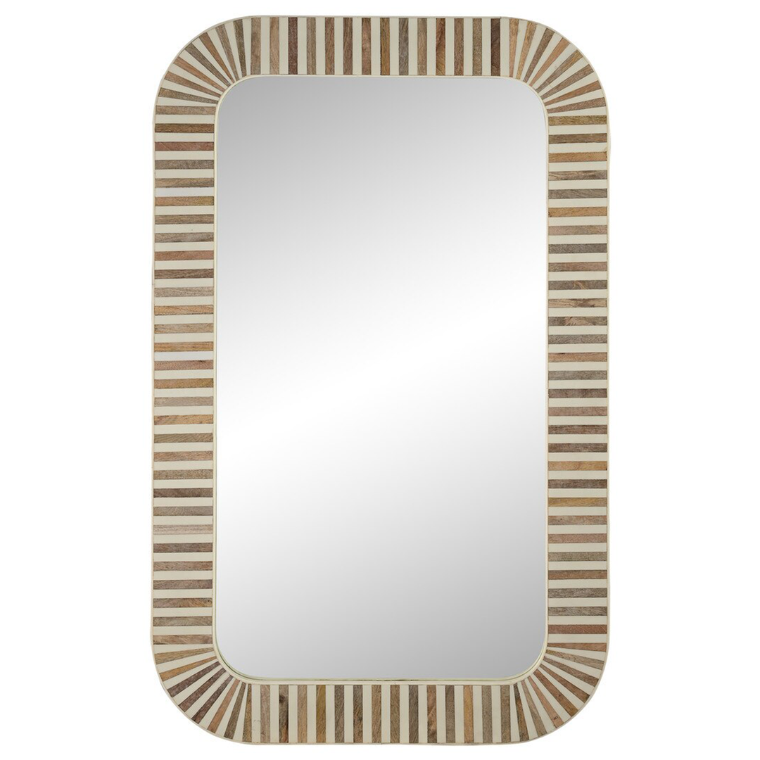 Wood and Bone Mirror