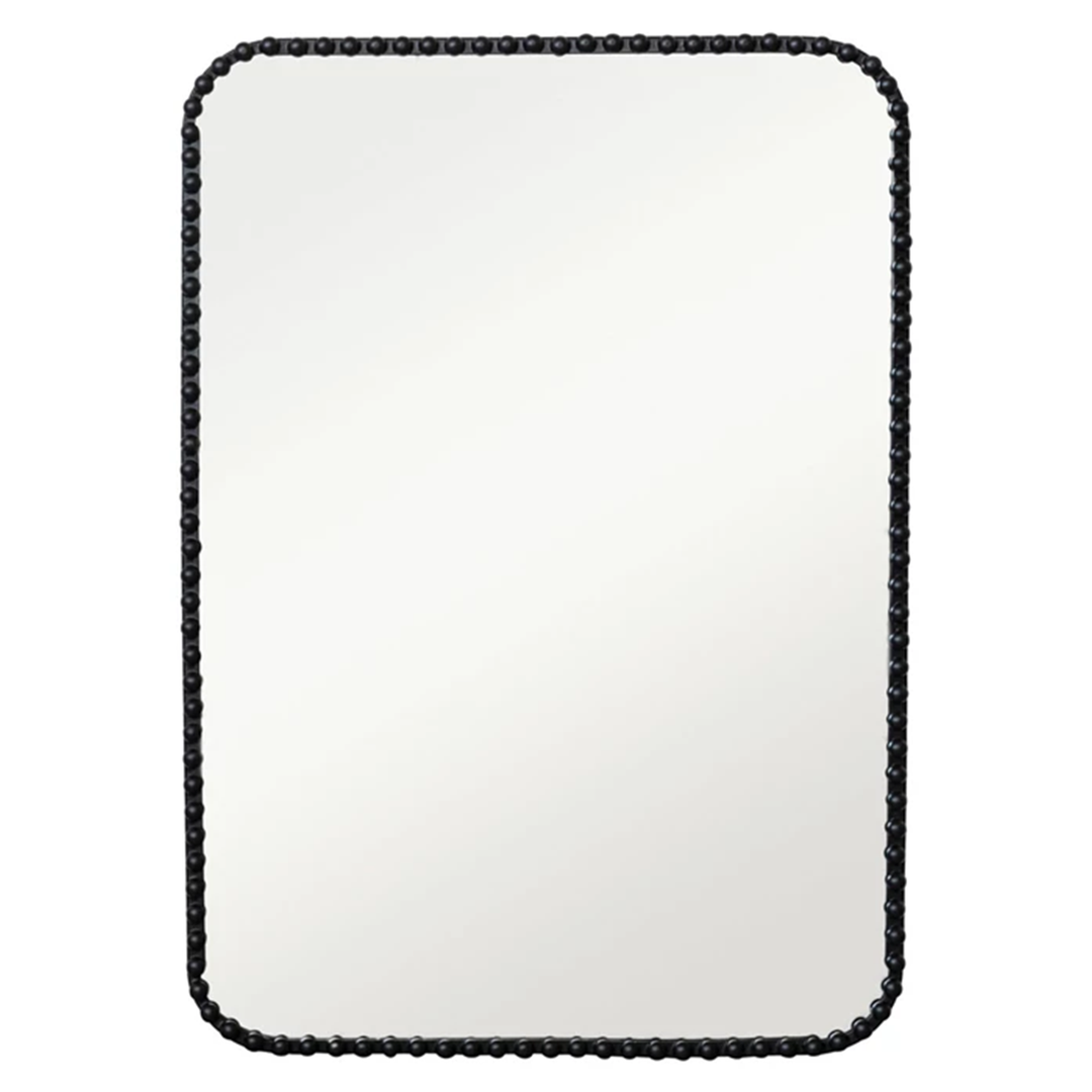 Metal Mirror w/ Beaded Frame