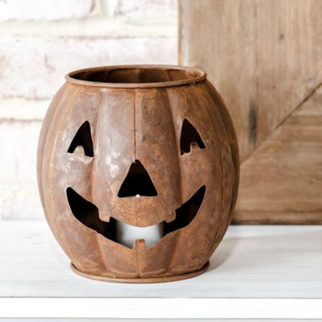Jack-O-Lantern Candle Holder - 6"