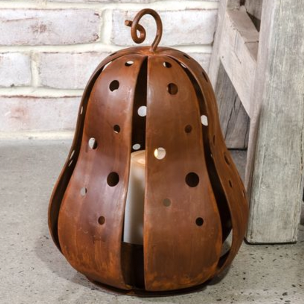 Rustic Gourd Lantern