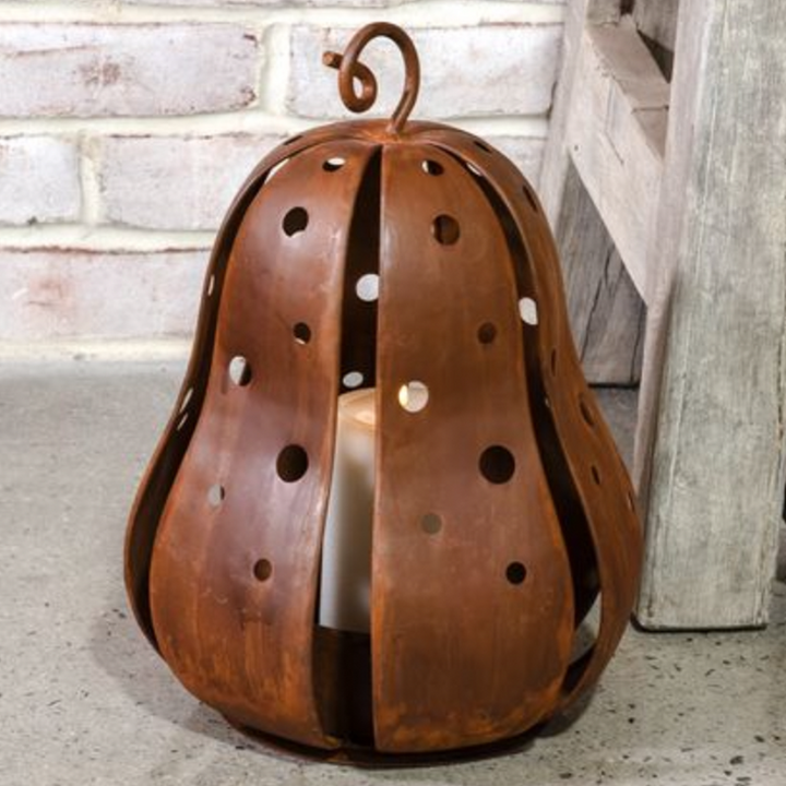 Rustic Gourd Lantern