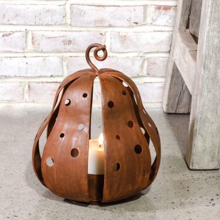 Rustic Gourd Lantern