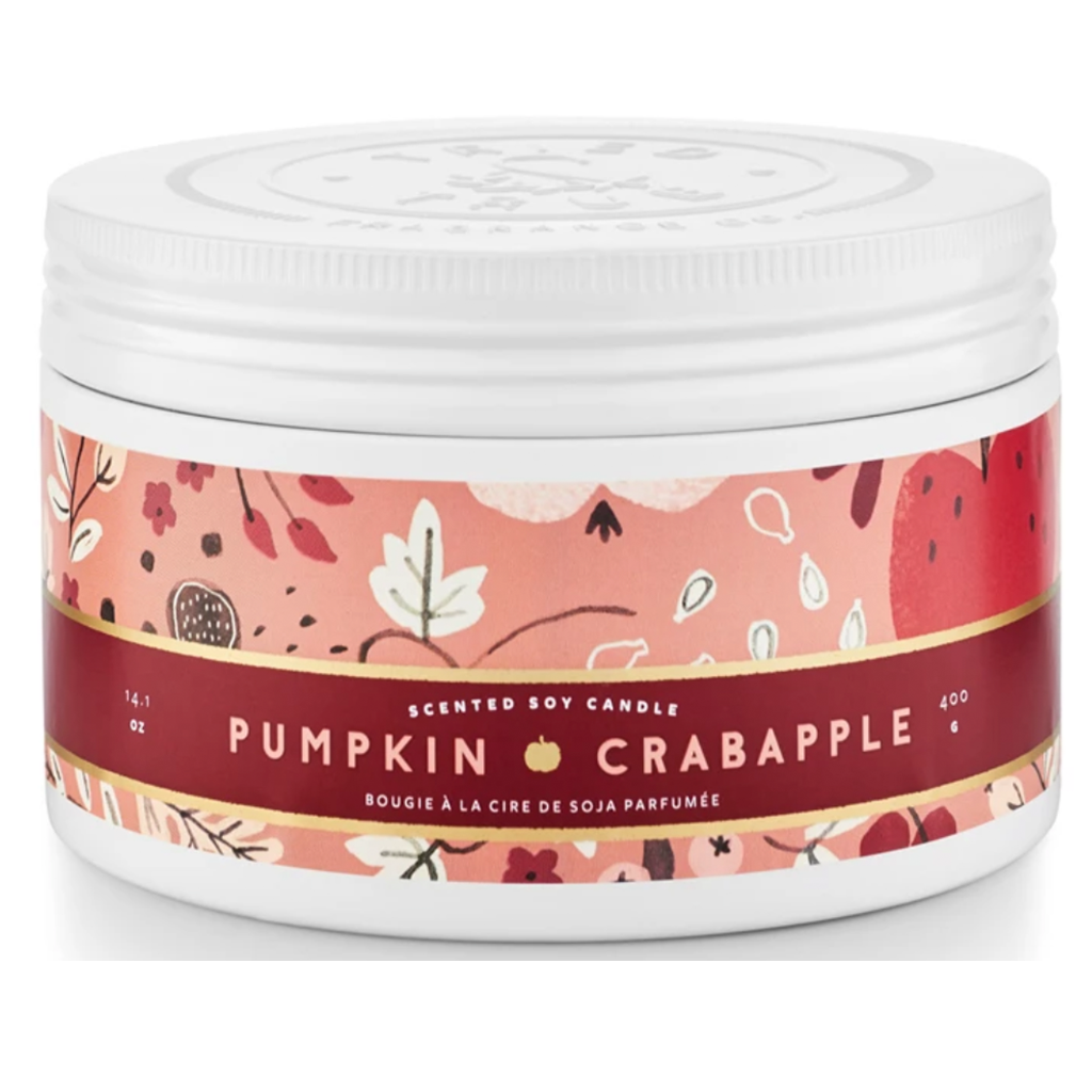 Large Tin Candle - Pumpkin Crabapple