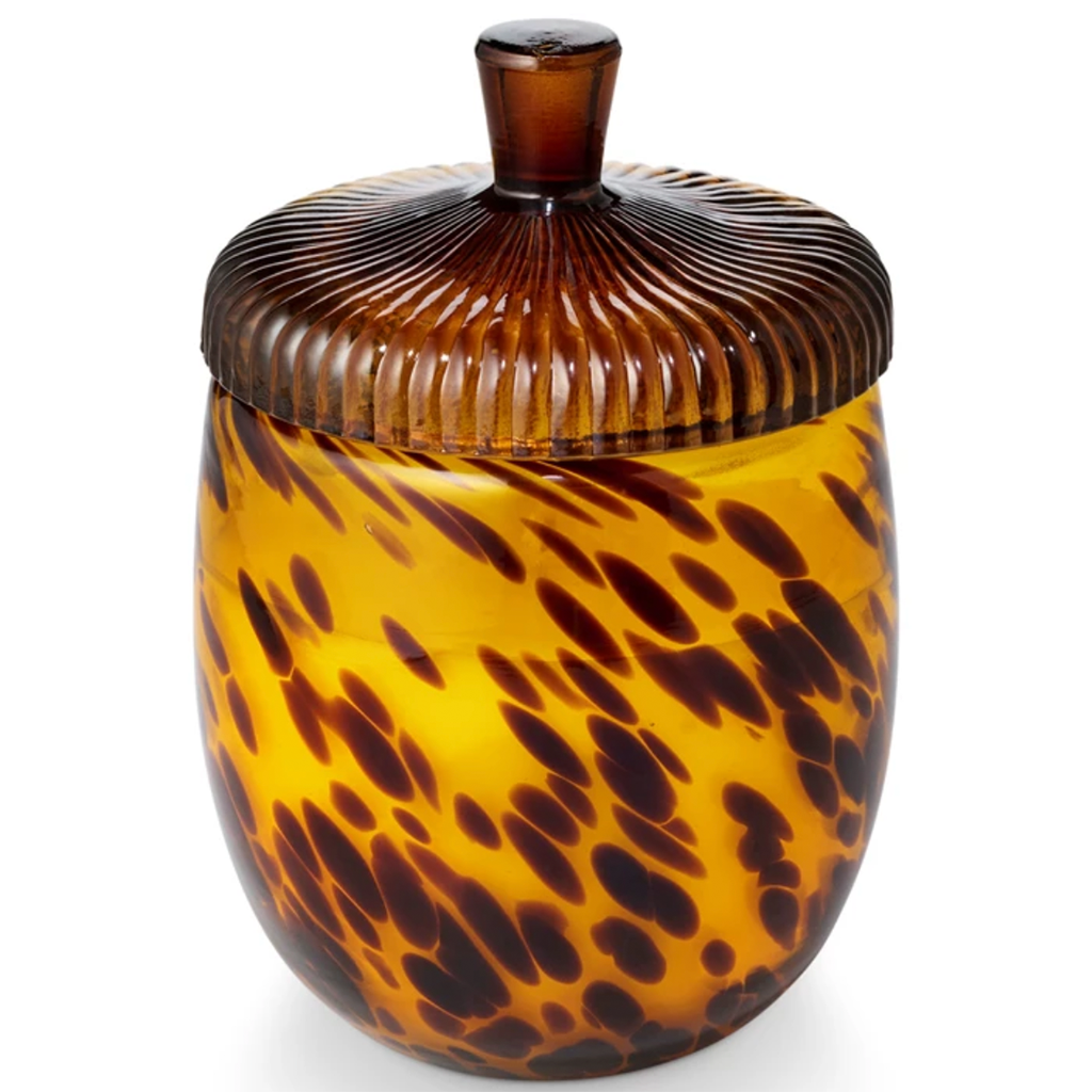 Glass Acorn Candle - Woodfire