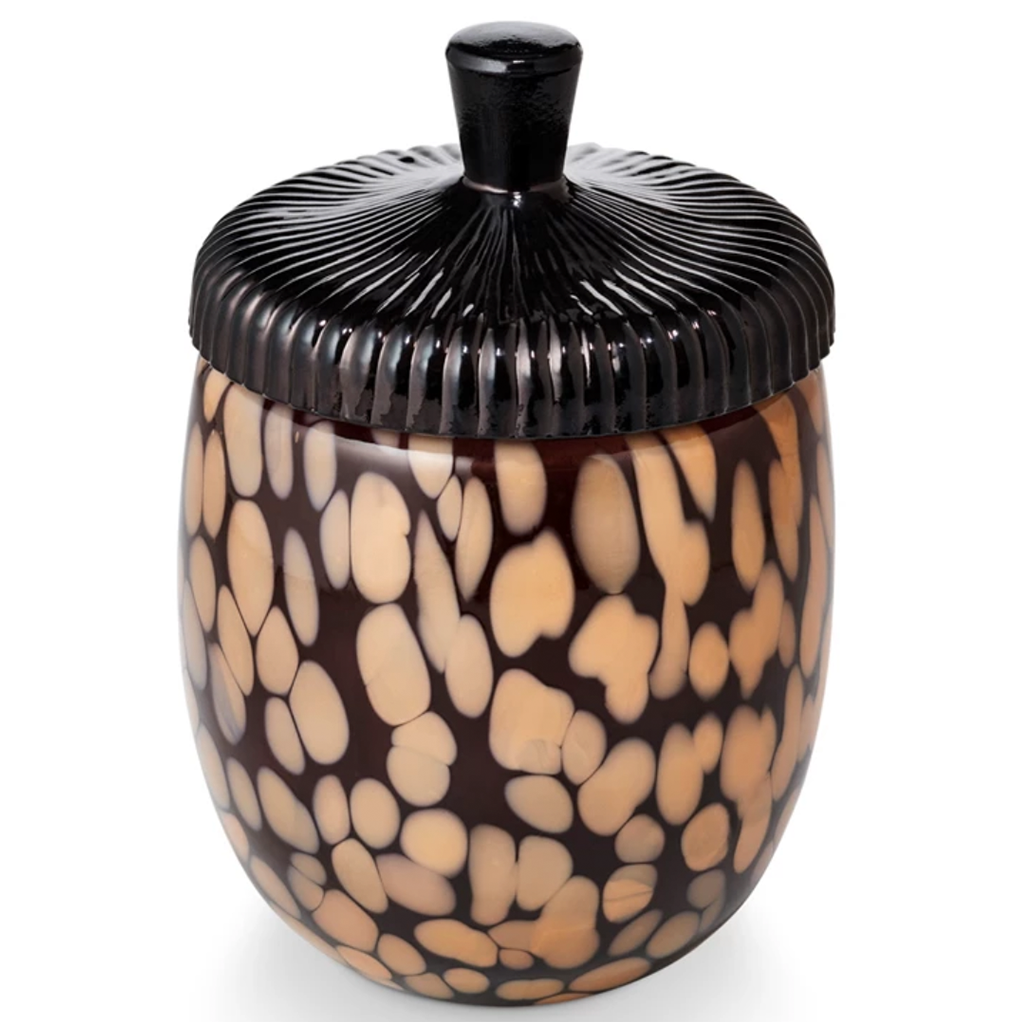 Glass Acorn Candle - Midnight Pumpkin