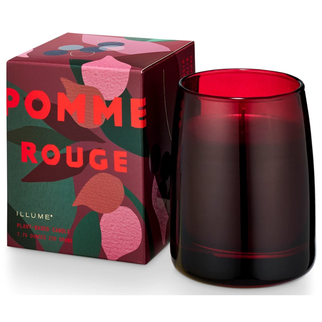 Glass Candle - Pomme Rouge