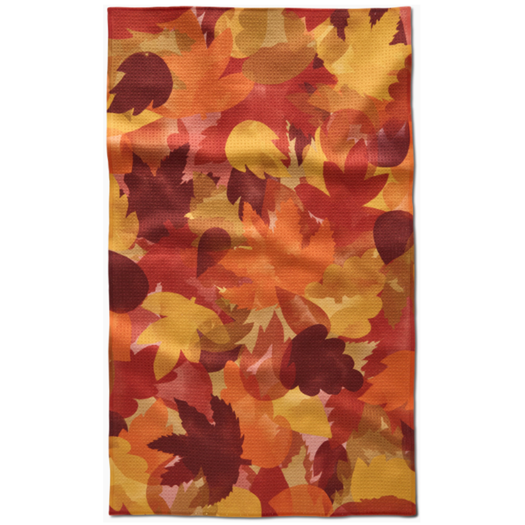 Fallen Leaves Tea Towel