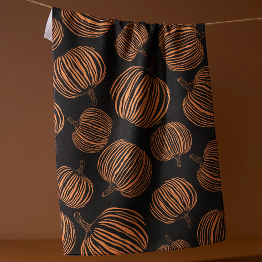 Pumpkin Noir Tea Towel