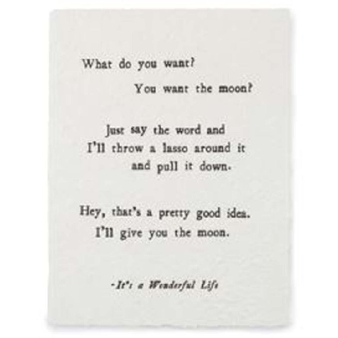 Handmade Paper Print - What Do You Want?
