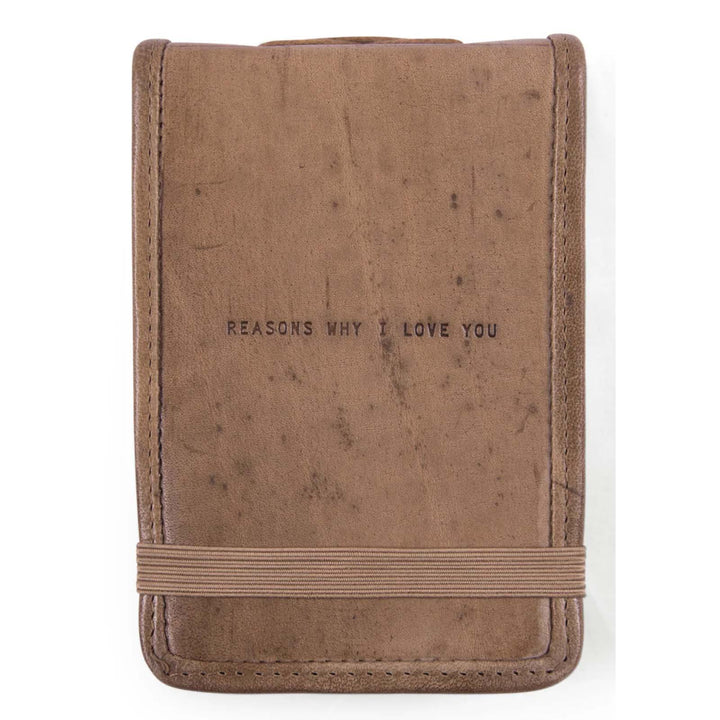 Mini Leather Journal - Reasons Why I Love You