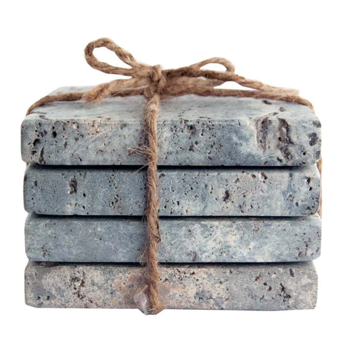 Travertine Coaster Set