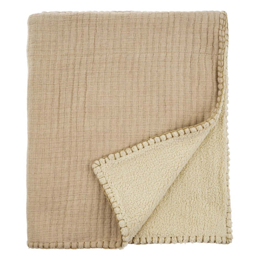 Natural Sherpa Throw