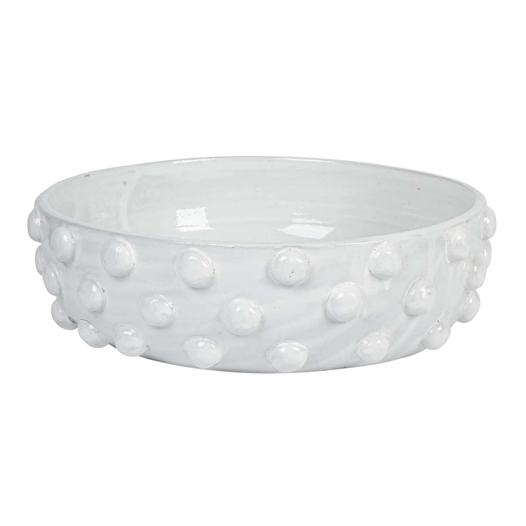 Raised Dot Bowl- White