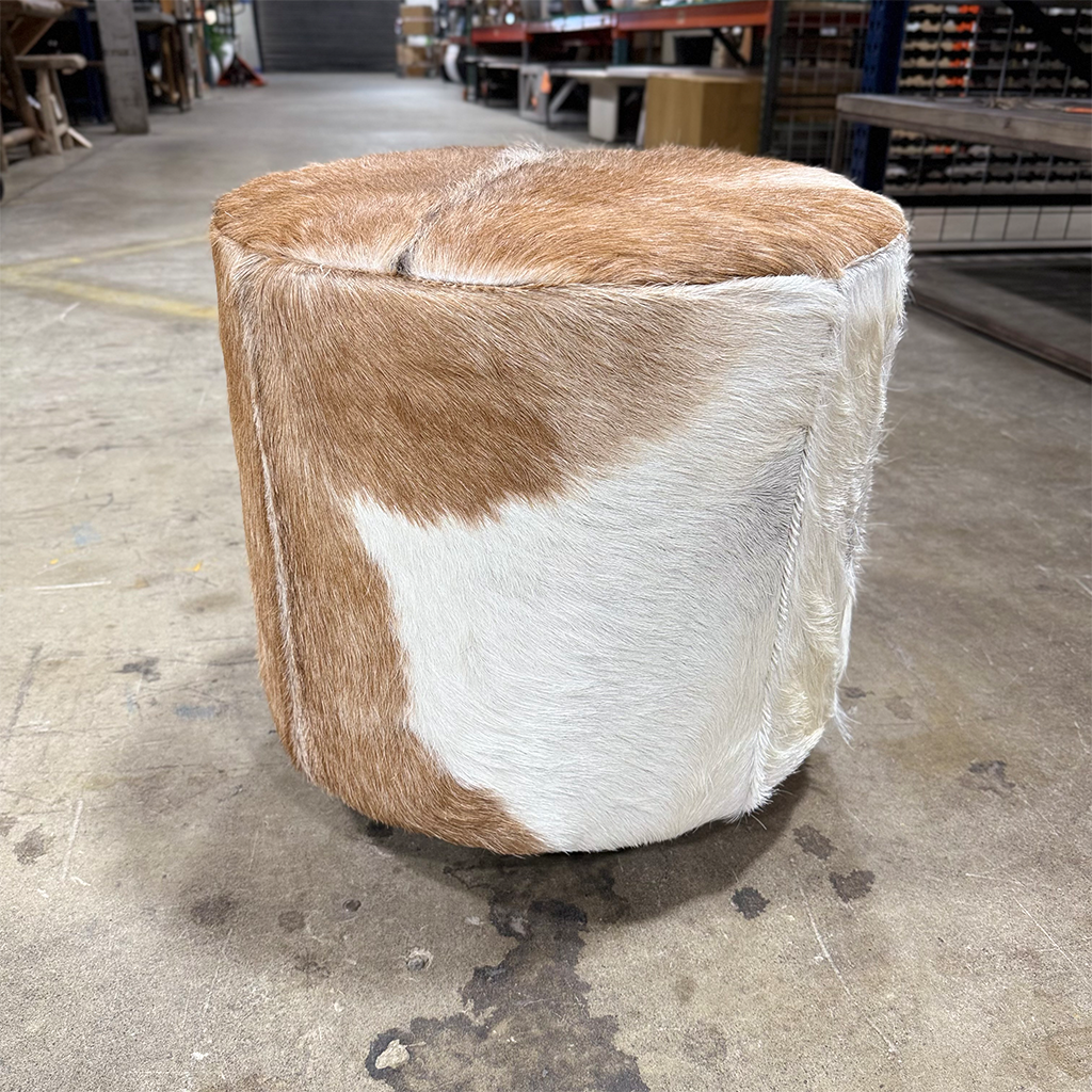 Cowhide Ottoman