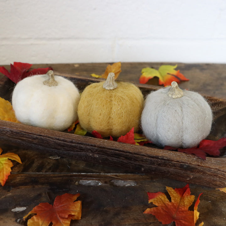 Wool Pumpkin - 3.5"