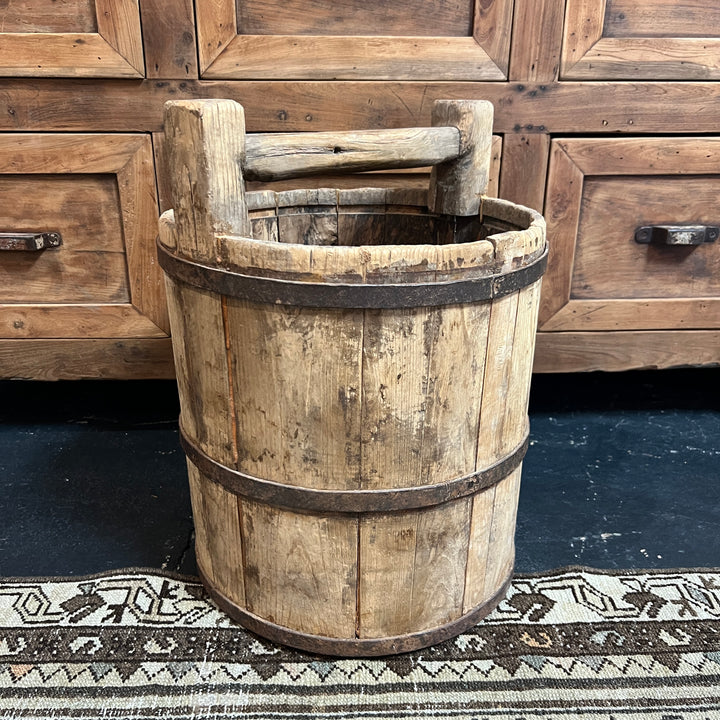 Antique Wooden Bucket