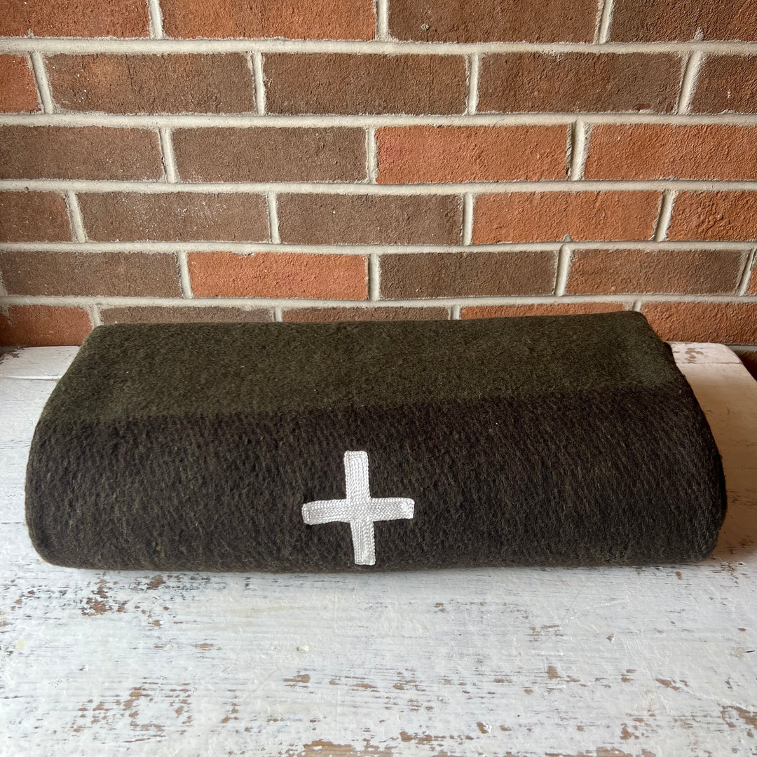 Swiss Army Wool Blanket - Green