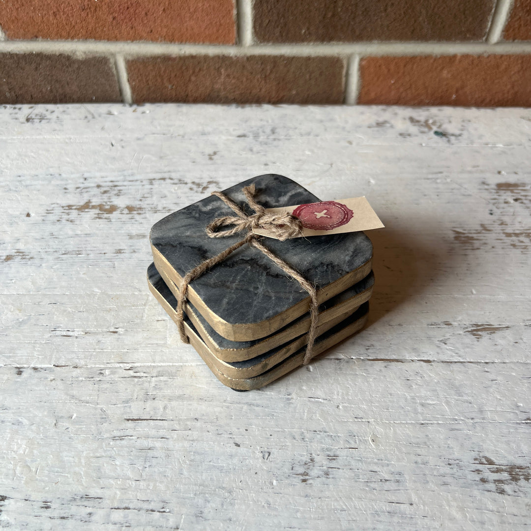 Marble Coasters - set of 4