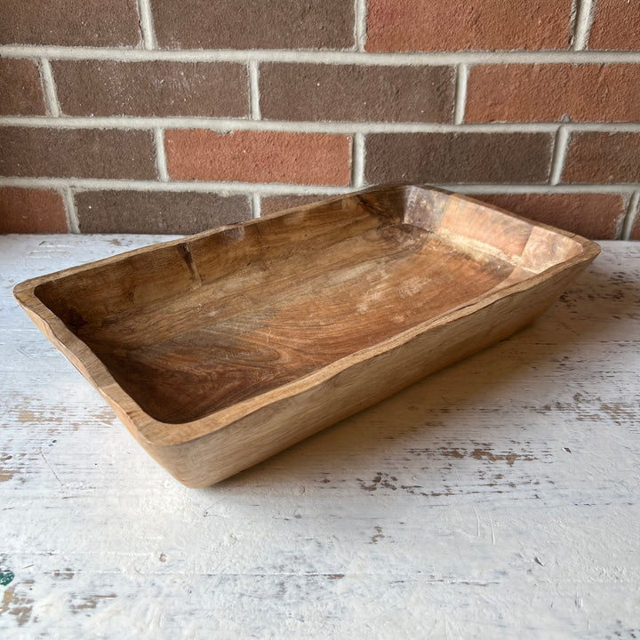 Mango Wood Tray , Scalloped