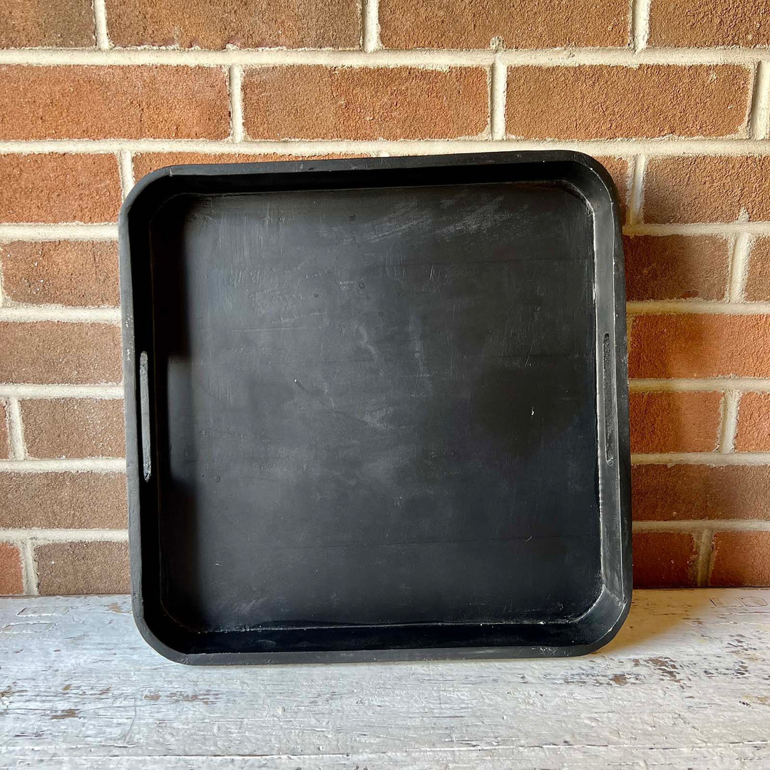 Black Mango Tray with Handles