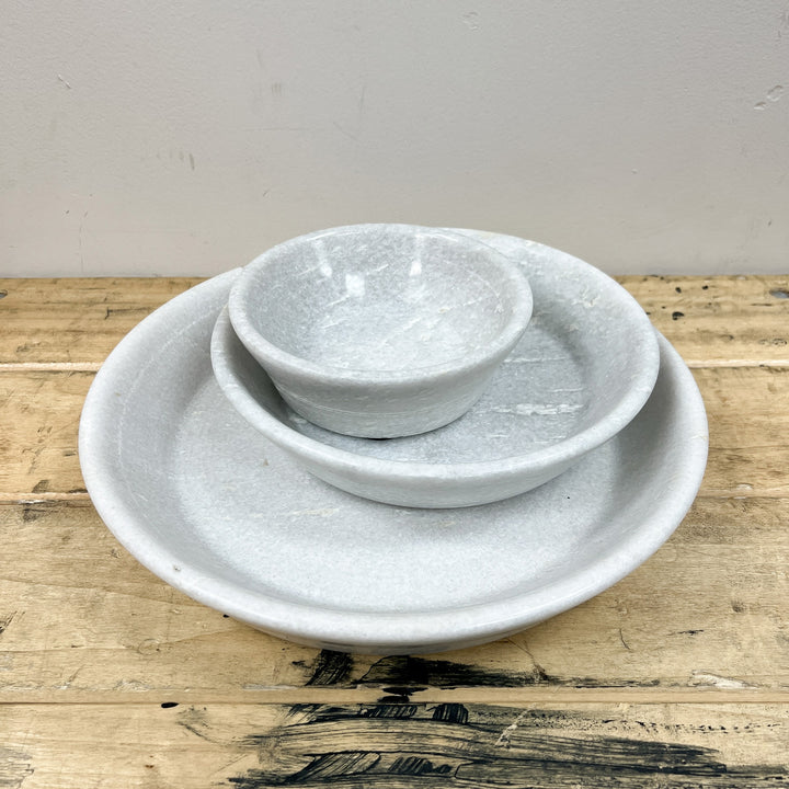 Fluted Marble Bowl