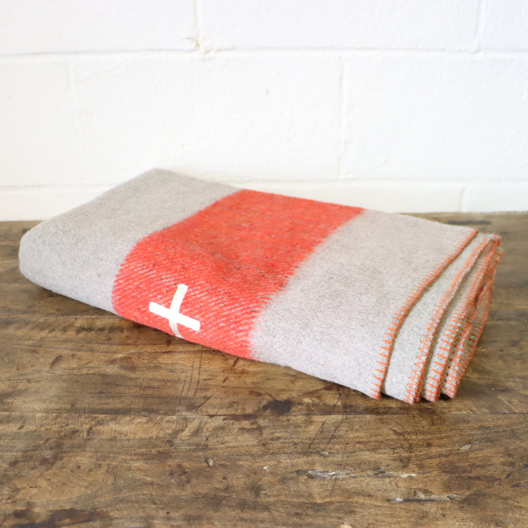Wool Blanket - Swiss Army Gray
