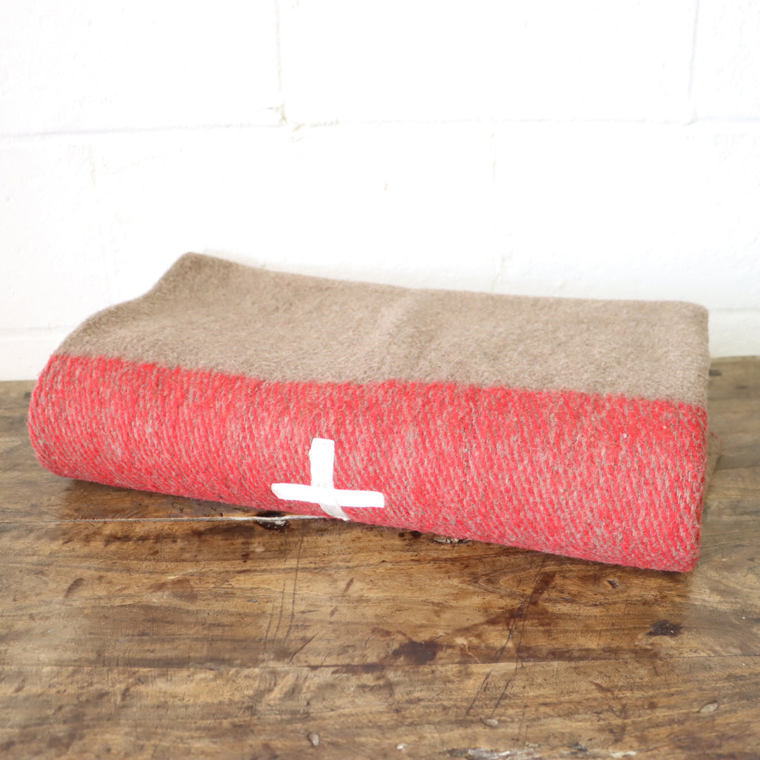 Swiss Army Wool Blanket - Brown