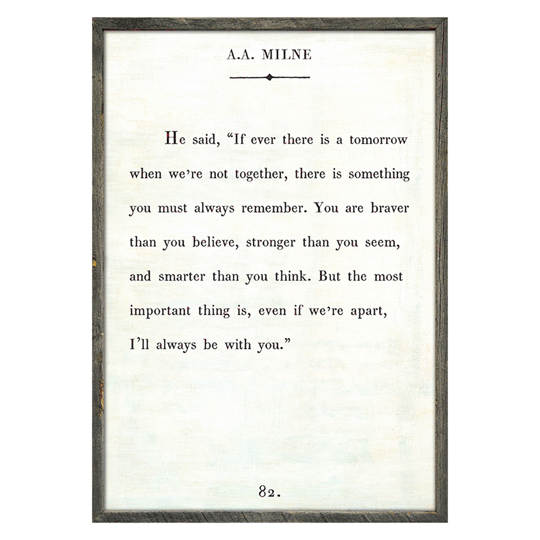 A.A. Milne Book Print