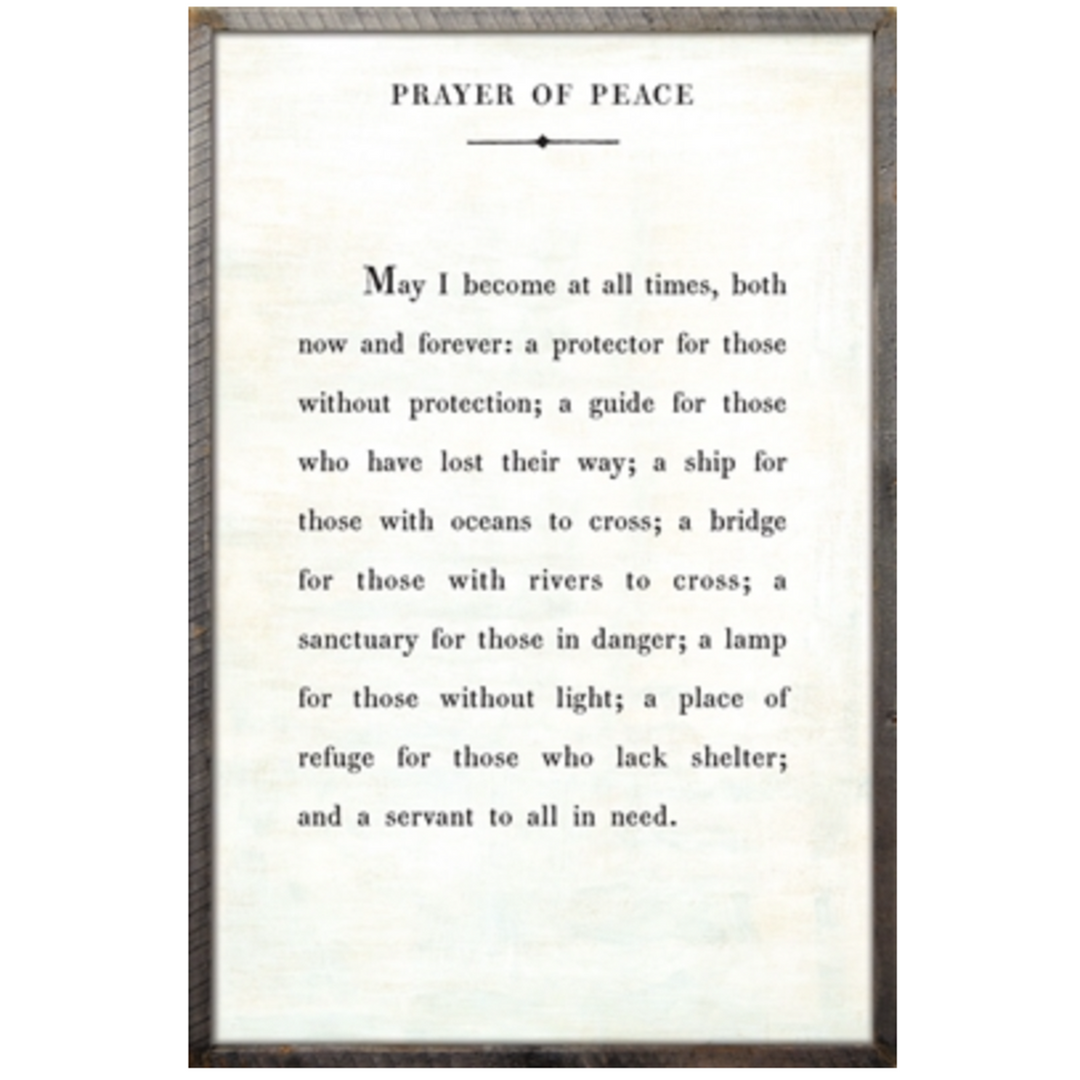 Prayer of Peace Book Print