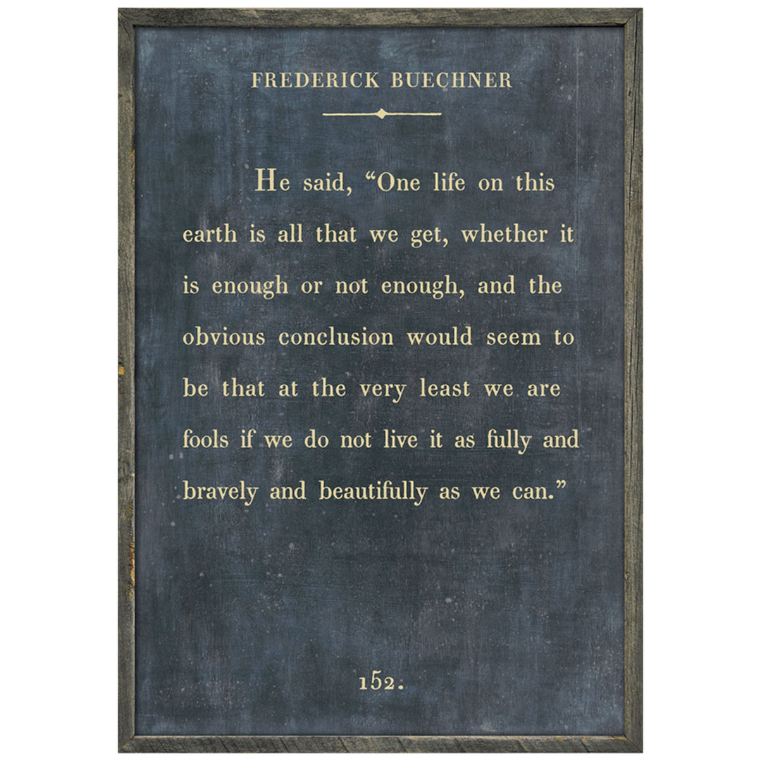 Frederick Buechner Book Print