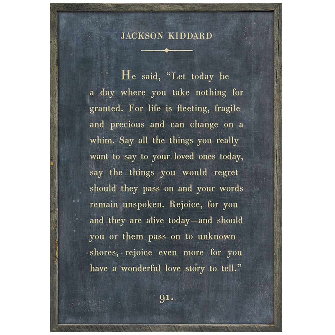 Jackson Kiddard Book Print