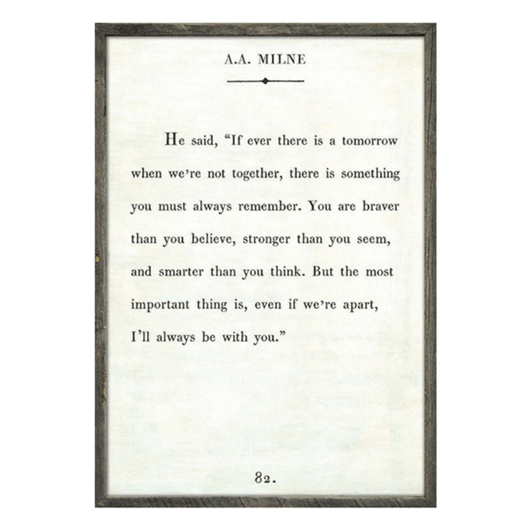 AA Milne Art Print