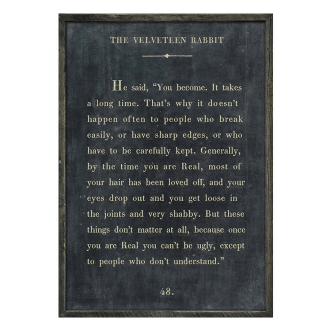 Velveteen Rabbit Art Print